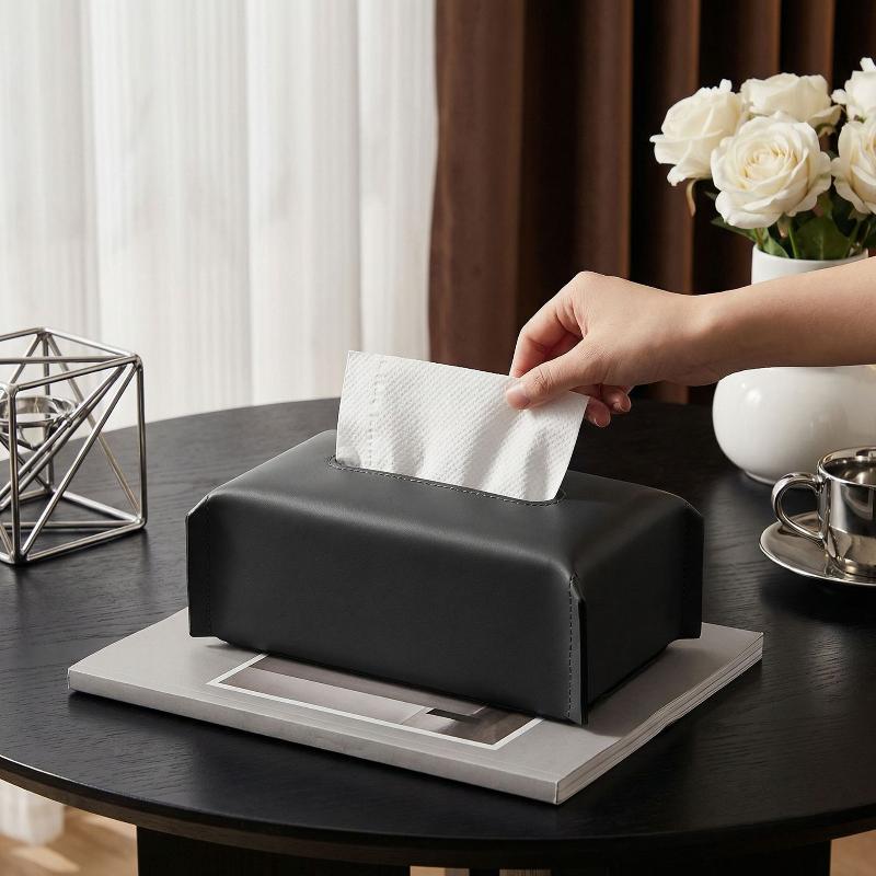 [C] Luxury Tissue Box Leather  - Agar Tissue Culture ulasan dan harga